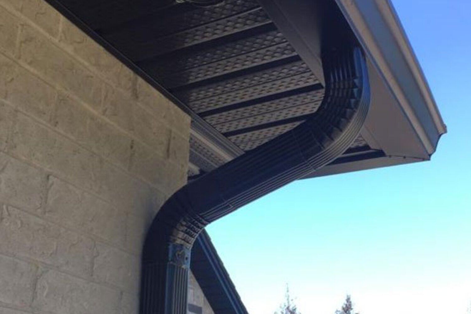 Downspout & Drainage Work detail